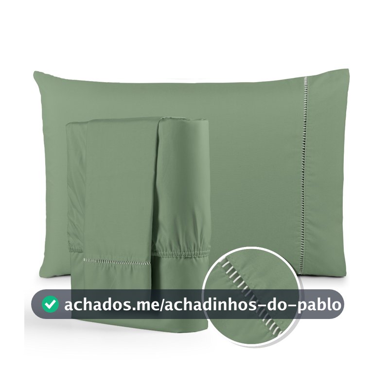 Jogo de Lençol 400 Fios ponto palito Tecido Leve Suave Berço Solteiro Casal Queen King 02 e 03 Peças