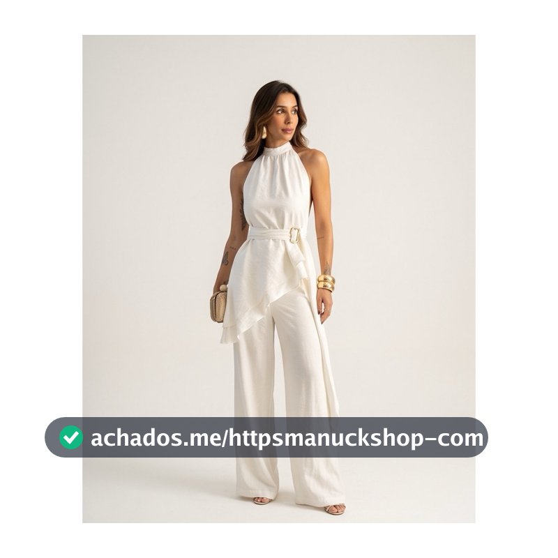 Conjunto Feminino Gola Chocker com CINTO