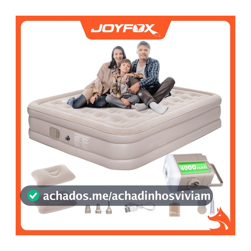 Colchão Inflável Casal Bomba Elétrica Cama Inflável Casal Colchão Camping Bomba Inflável Com Bateria De Lítio Integrada