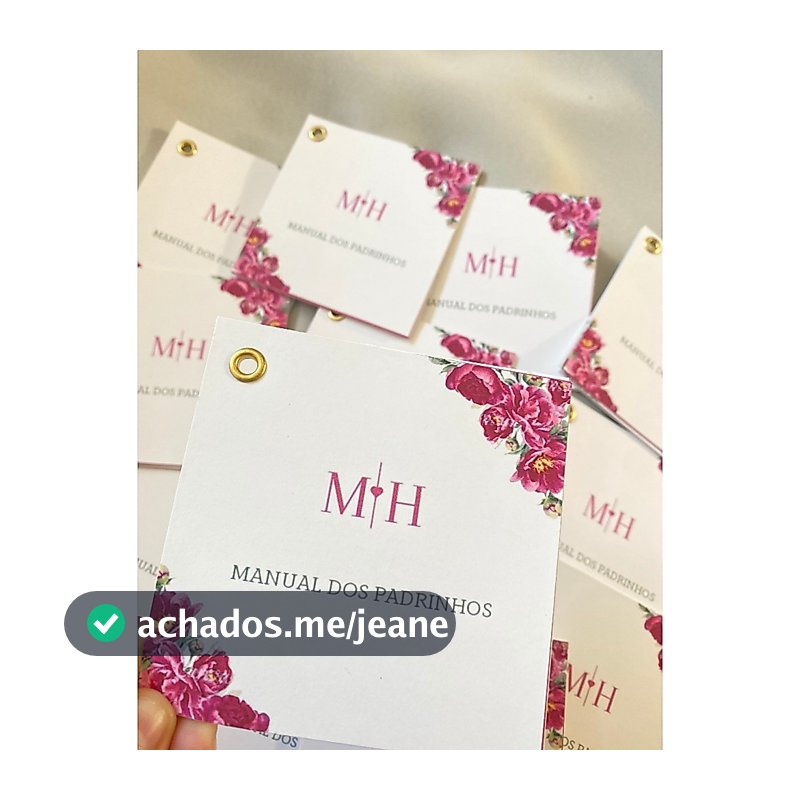 Manual dos Padrinhos para Casamento - Várias Cores