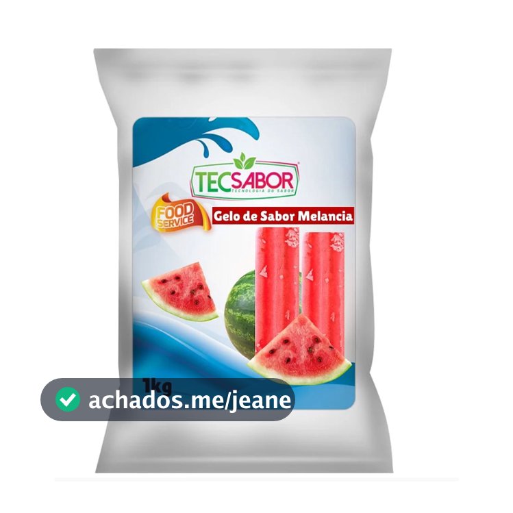 Gelo Sabor Melancia 1Kg TecSabor rende 500 gelos