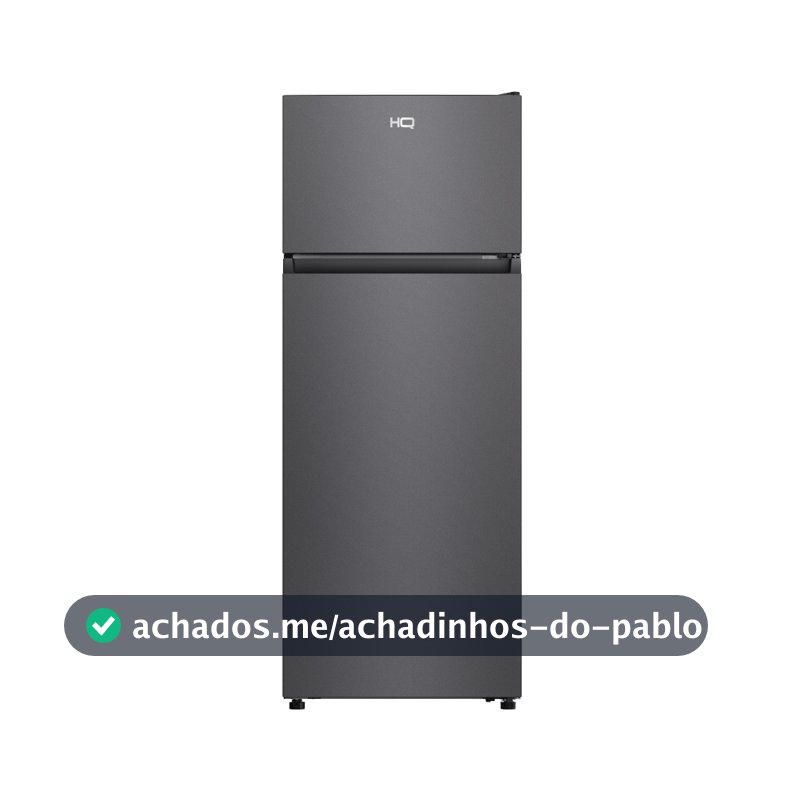 Geladeira Refrigerador HQ Defrost 230 Litros Preto HQ-230RDFS
