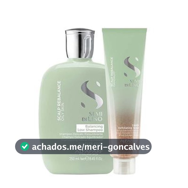 Kit Alfaparf Scalp Shampoo Balancing e Exfoliantiong Scrub