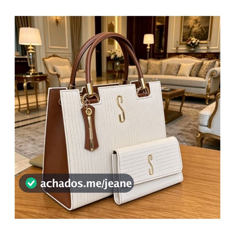Conjunto Luxo Elegance Bolsa mais carteira