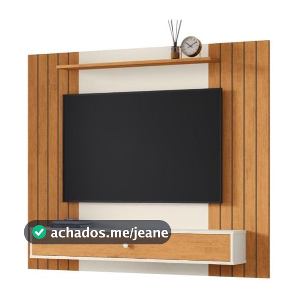 Painel de TV Sala Berlim até 43'' – Elegância, Organização e Praticidade - Off White