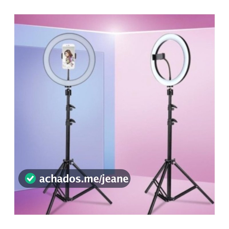Ring Light Iluminador 10 Polegadas Com Tripé De 2.10 Metro