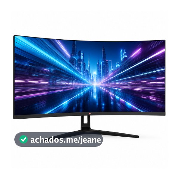 Monitor Gamer Curvo Grasep 34" WQHD Ultrawide 165Hz 1ms Painel VA HDMI DisplayPort VESA Preto