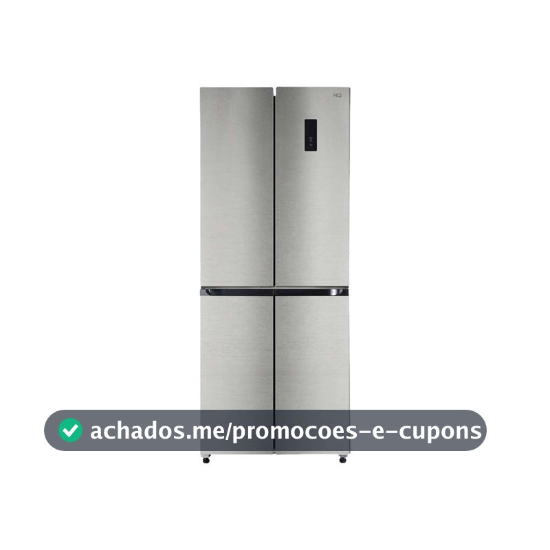 Geladeira Refrigerador HQ Frost Free Inverter Multidoor 426 Litros Inox HQ-426MDFF
