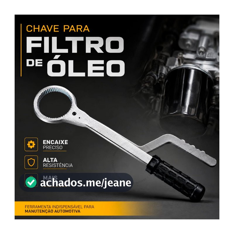 Chave Saca Filtro de Óleo Ferramenta Automotiva para VW Chevrolet Corsa Onix Fox Linha Leve