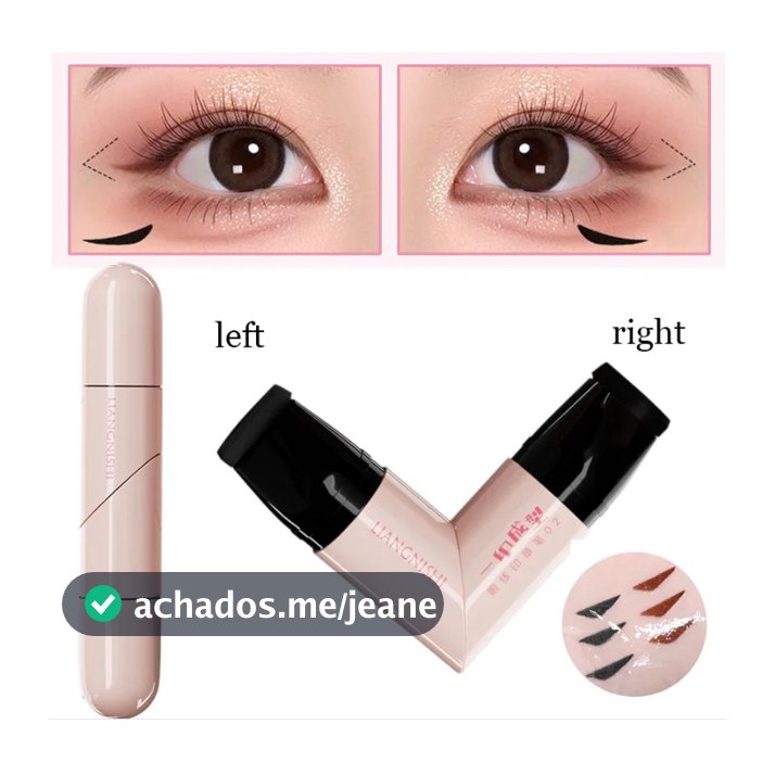 Girar Delineador Carimbo Integrado Preto Marrom Dupla Ponta Asa Estêncil À Prova Dwaterproof Água De Manchas Caneta