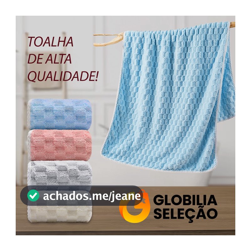 🔥Toalha de Banho Grande e Grossa Seca Rápido Ótima Absorção 140cm x 70cm