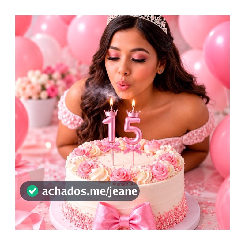 Kit 2 Velas De Número Decorativo Rosê de Aniversário Topo De Bolo Com Coroa e Laço Aniversário