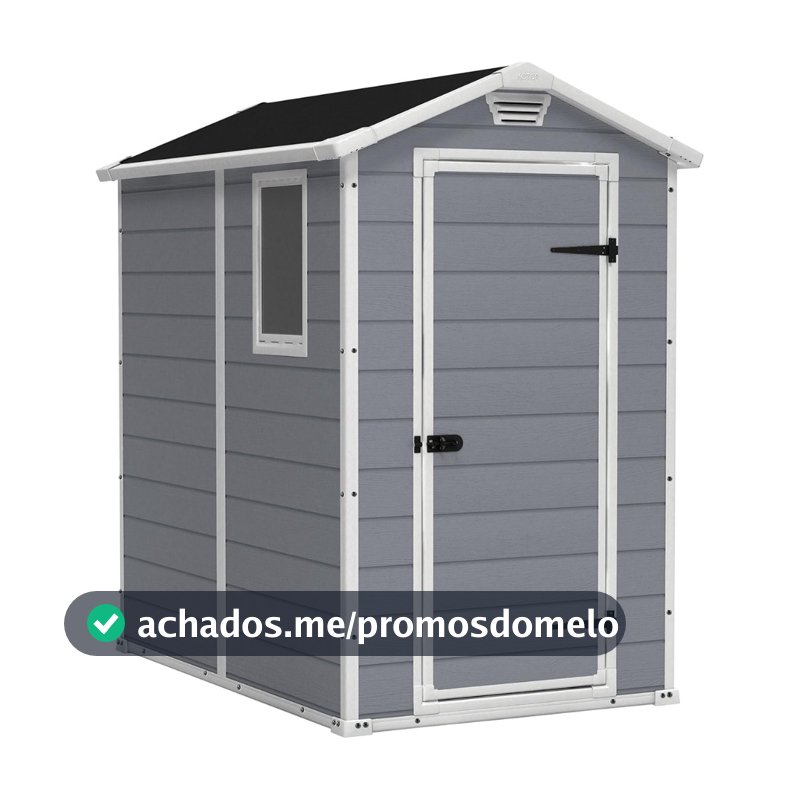 Depósito Multiuso Área Externa Jardim Manor 4x6 Keter Durabilidade e Resistente