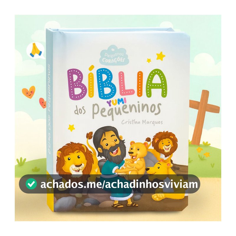 A Bíblia dos Pequeninos | Livro Infantil Histórias Bíblicas Ilustradas para Crianças Capa Dura 0 a 8 anos