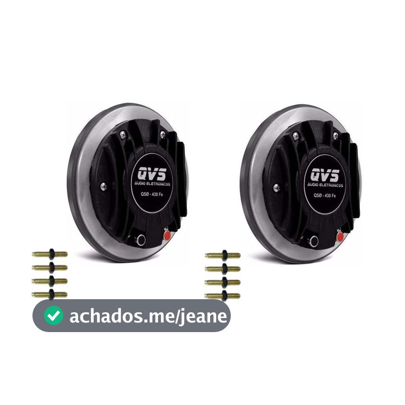 2 Driver Qvs 430fe 200w Corneta Trio Pesado D405 D 405 Draven Som Automotivo Paredao Bob