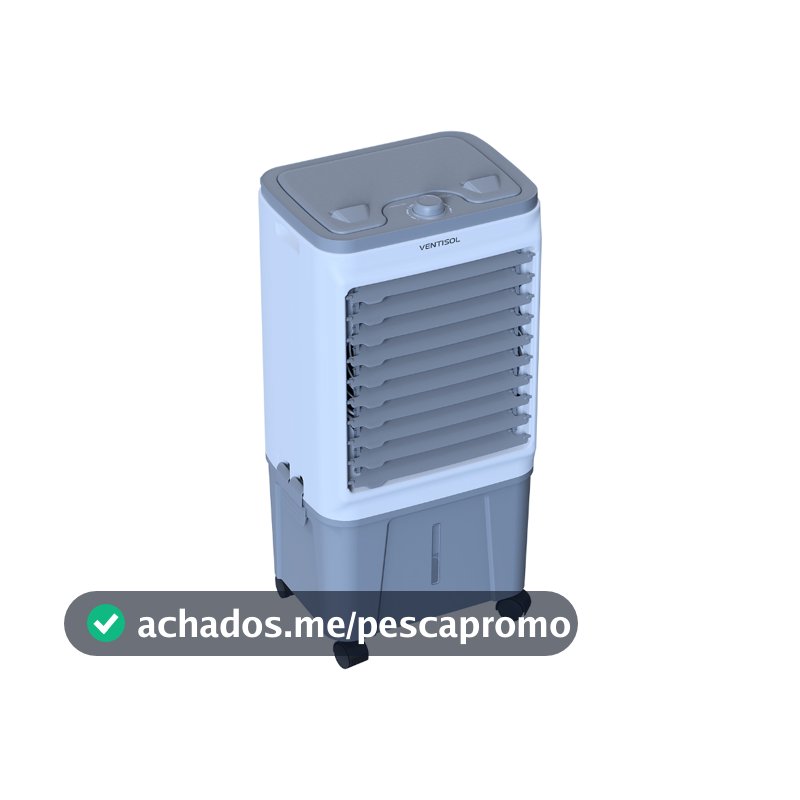 Climatizador Ar Ventisol Portátil Turbo Evaporativo 16 Litros 5 em 1 Umidificador CLIN16 PRO 130W
