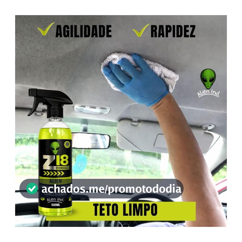 Limpador Multiuso Z18 Concentrado Alien Ind Tira Manchas Limpa Tudo 500Ml + Borrifador