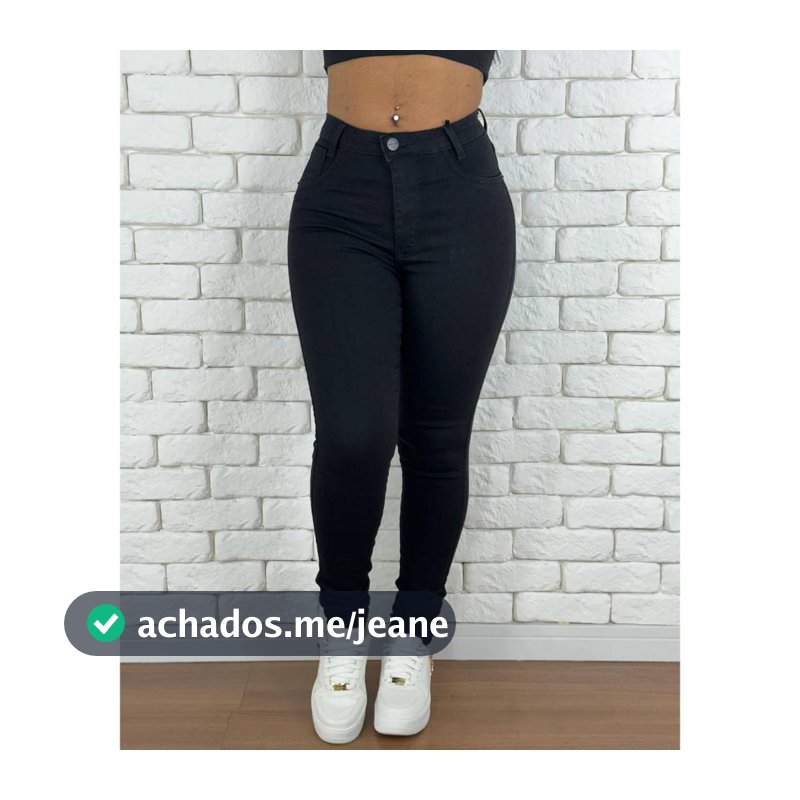 calça jeans feminina preta com Lycra empina bumbum e valoriza o corpo de alta qualidade