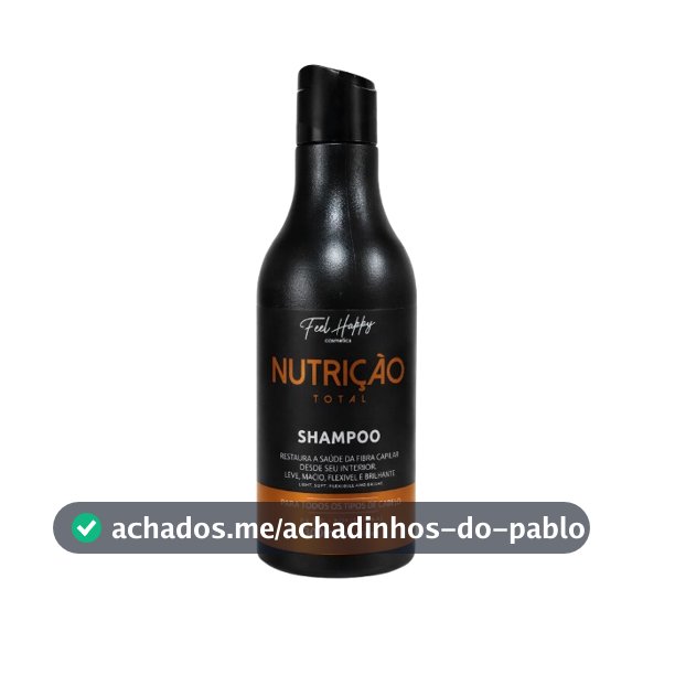 Shampoo Nutrição e Brilho 300ml Feel Happy