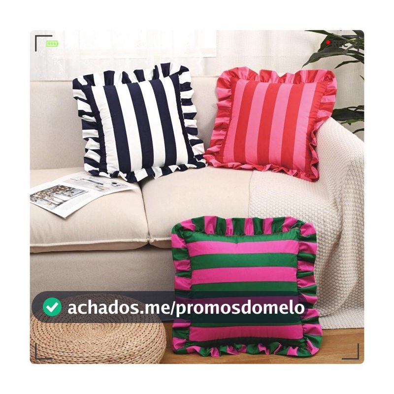 Fronha , Capa De Almofada De Veludo Listrada , Borda De Saia De Folha De Lótus , Decoração De Casa , Capas Aco