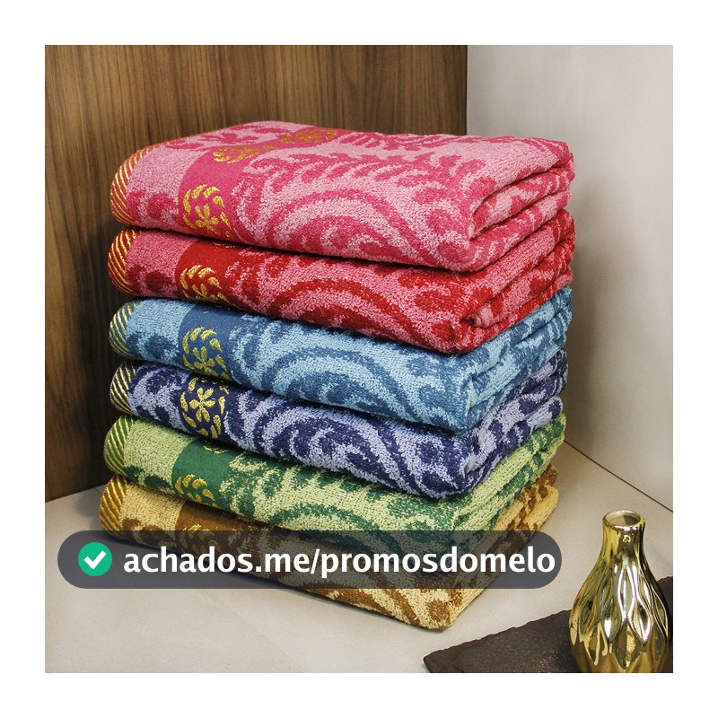 Kit Toalhas de Banho Estampada Grande 140x70cm Felpuda Macia Alta Qualidade Bordada Sortida