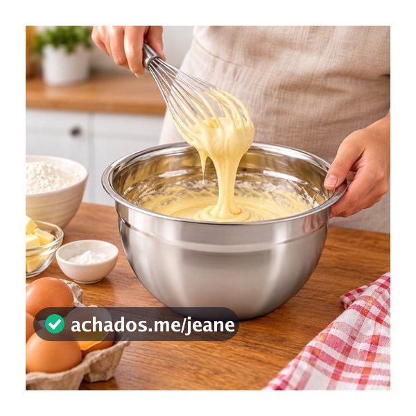 Tigela Aco Inoxidavel 22cm Reforcada Resistente Multiuso Cozinha Profissionais