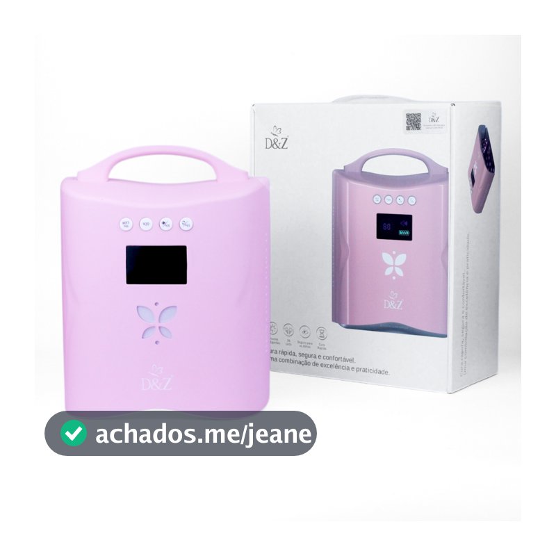 Cabine UV/LED Portátil D&Z 36 LEDs  25 W Bivolt Linha Profissional de produtos D&Z