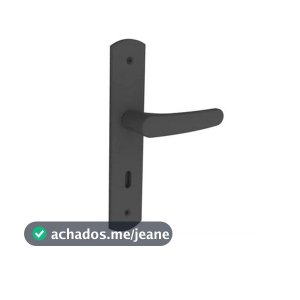 Fechadura IPANEMA reta interna PRETA ESP27 SOPRANO