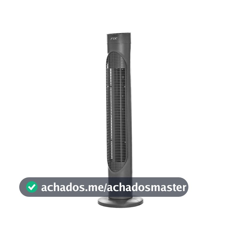 Ventilador Torre Slim Cinza Fix 3 Velocidades 110/220v 86cm