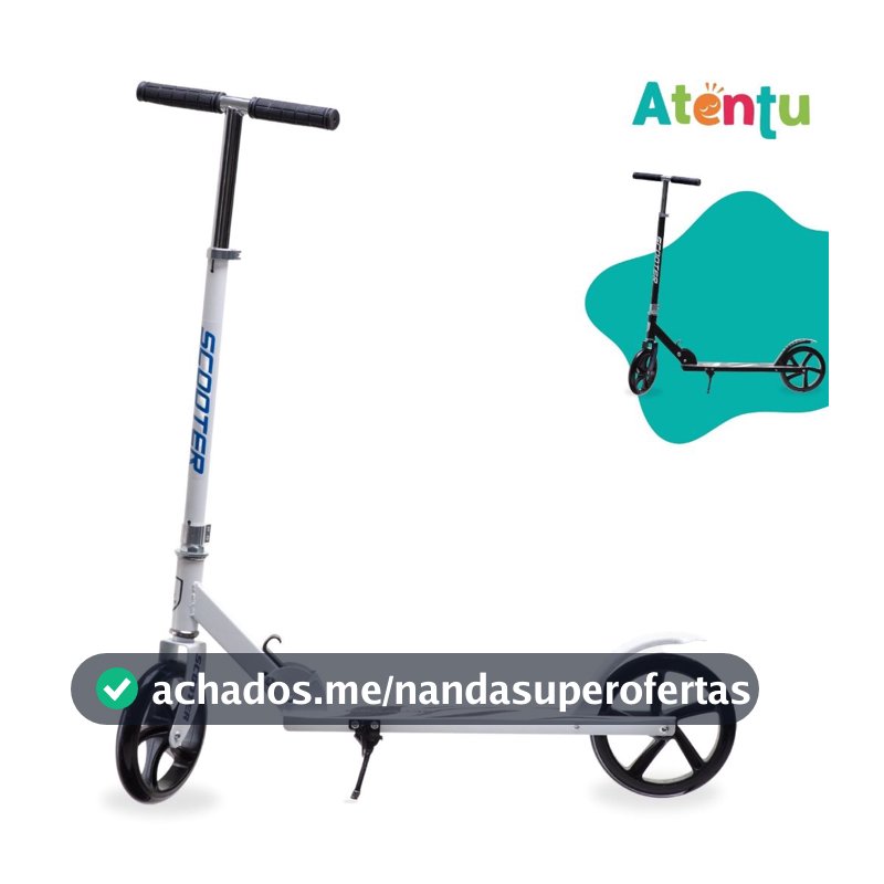 Patinete Adulto Juvenil 2 Rodas Dobrável Ajustável Até 100Kg