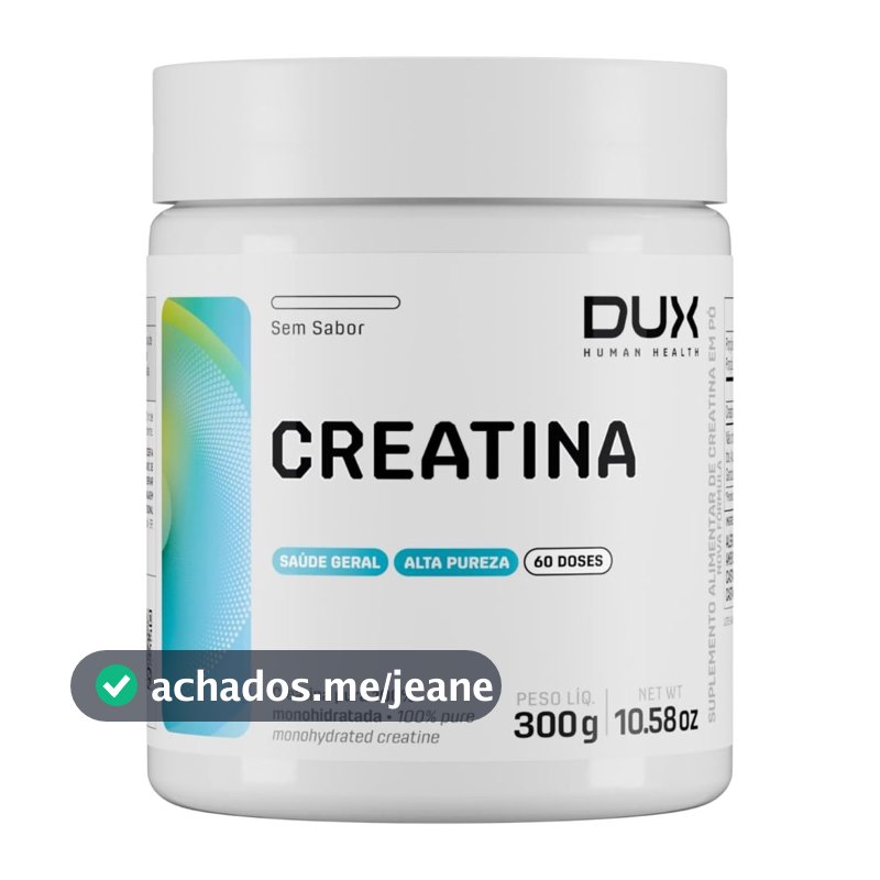 Creatina Monohidratada DUX Nutrition 100% Pura Original Hipertrofia Academia Fitness