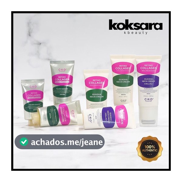 Ckd Retino Collagen Low Molecer 300 Guasha Neck Cream/Peel Talk Shot 50ml , Serum 30ml , 40ml (original E Recarga)