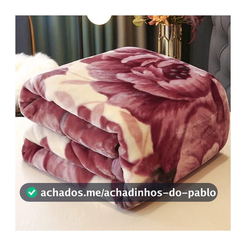 Cobertor Casal 200x180 Antialérgico Estampado e Cor Lisa - Toque Macio - Manta Casal Sortido