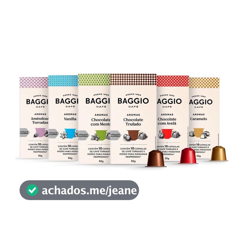Kit de Cápsulas de Café Experience Baggio Café, compatível com Nespresso, contém 60 cápsulas