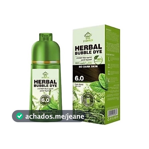 Dexe Shampoo Herbal Bubble Dye Tintura de Cabelo 420ML Natural Organico