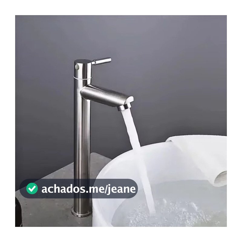 Torneira Banheiro 1/4 Volta Inox 304 Alta Luxo Banheiro
