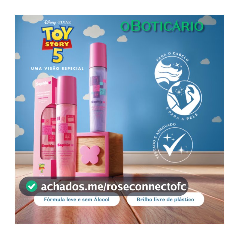 Combo Shimmer Splash Corpo e Cabelo O Boticario Sophie Toy Story 5 2 un - Dia das Crianças