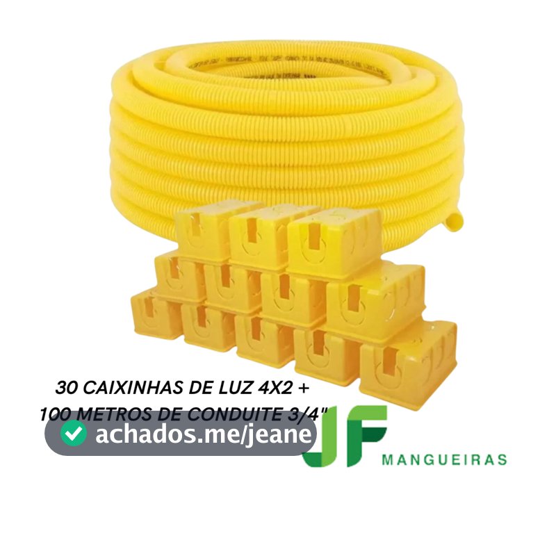 Kit Com 30 Caixinha De Luz 4x2 + 100m Conduíte 3/4 Corrugado