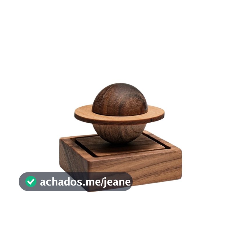 Noz Preta Pequeno Planeta Criativo Fragrância Realçador Casa Decoração Do Carro Madeira Artesanal Óleo Essencial