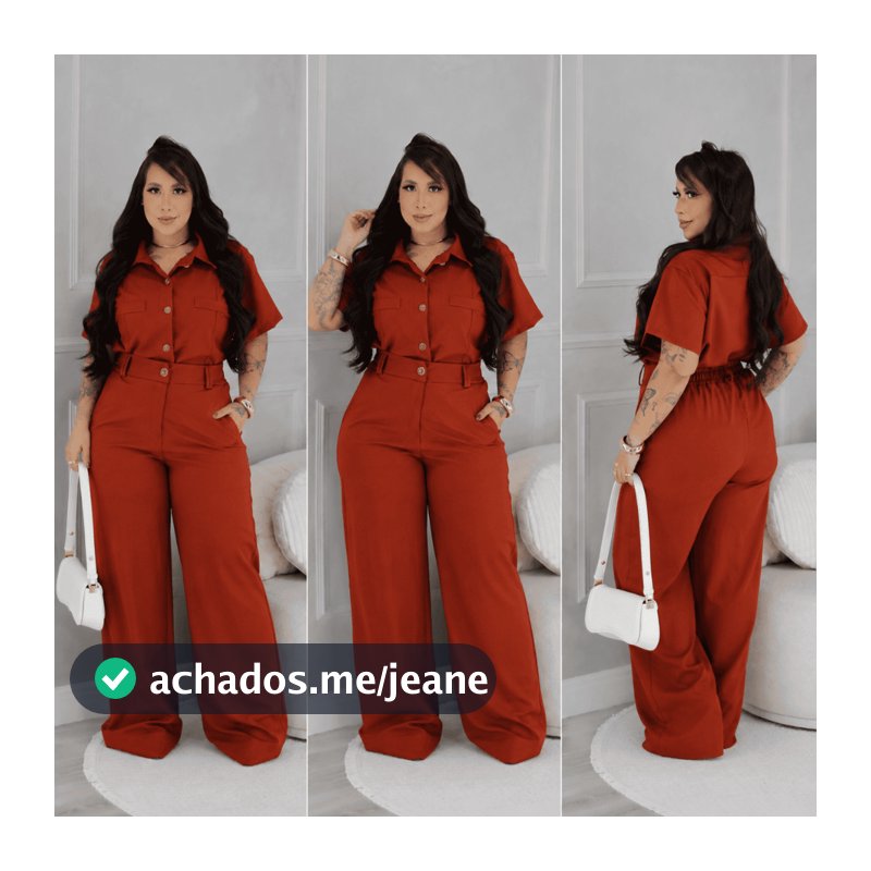 Conjunto Feminino Social Calça Pantalona e Camisa Elegante Premium Plus Size