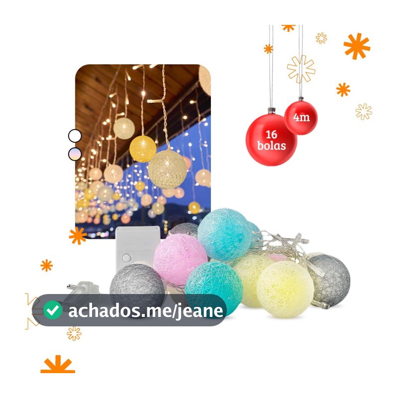 Cascata Pisca Led Enfeite Natal Cordão Varal Luzes Bolinha 8 Funções Decoração Interno Externo Festa Prova D'água