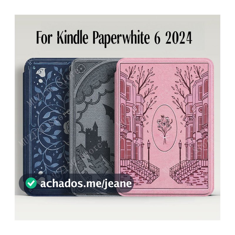 Kindle 7 " 2024 2025 Capa De E-book Para Paperwhite 6 Gen12 Papel Branco Signature Edition 12a Geração Colorsoft SA568B