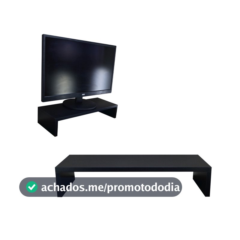 Suporte de Monitor Para Tela de Computador MDF Para Escritório Elevado 50cm