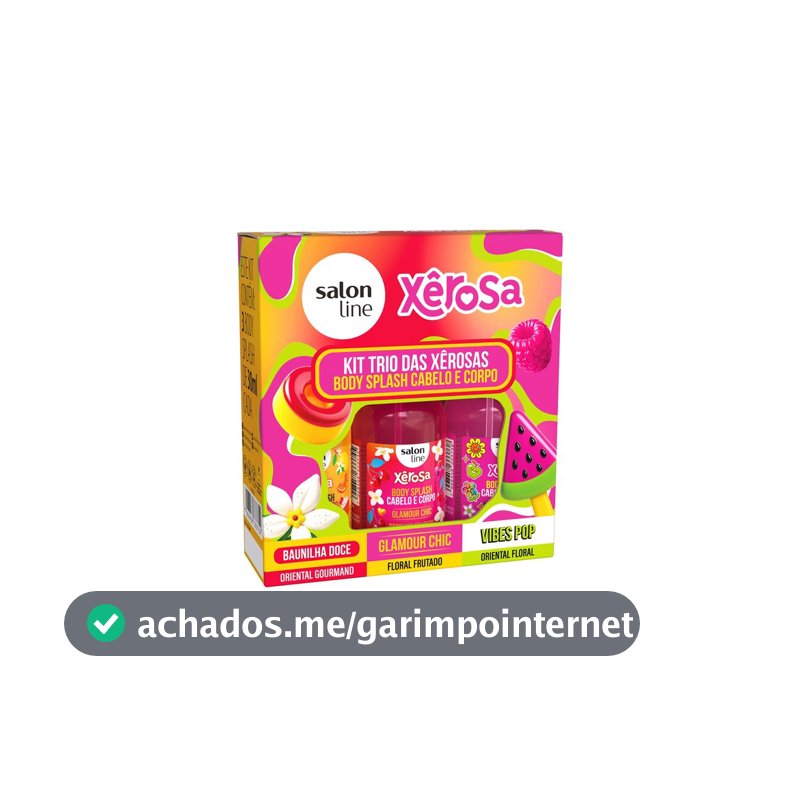 Kit Xerosa com 3 Body Splash 30ml