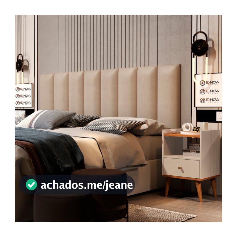 Cabeceira Casal King Kit Com 10 Módulos 200x45cm - Módulo Auto Adesivo Cores