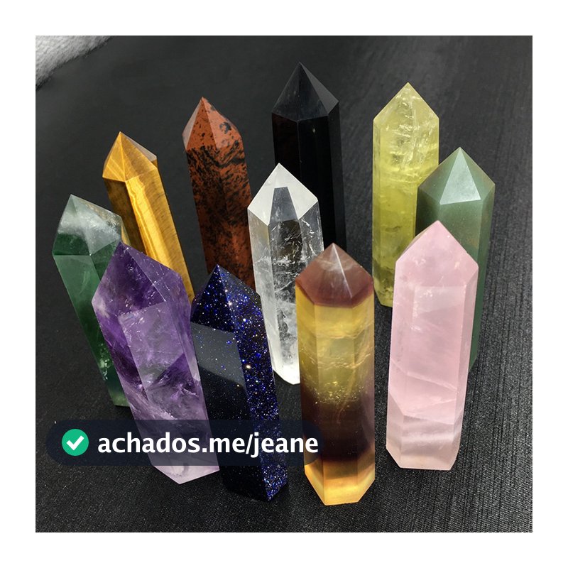 Pedra Natural E Cristais Ponto Varinha Bruxaria Rosa Quartzo Ametista Decoração De Casa Mineral Reiki Cura Pedras Artesa