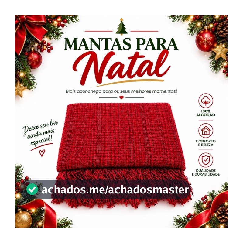 Manta Para Sofá ou Cama 220x120 Tipo Capa de Sofá Protetora 100% Algodão Decorativa