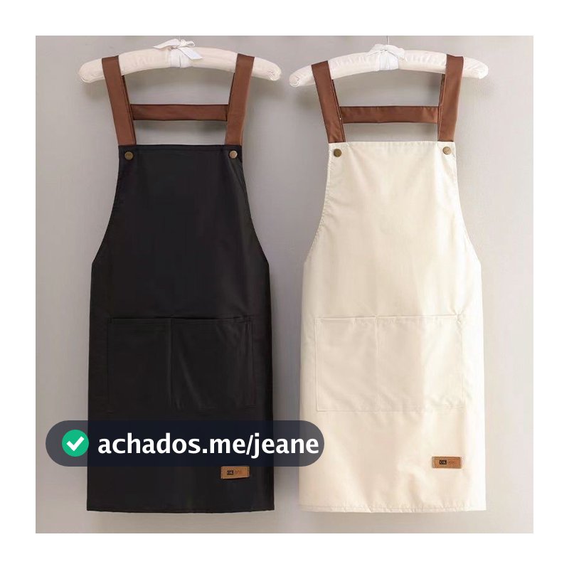 Avental Resistente a Óleo e Água - Cozinha com Bolsos Frontais Grandes | Babador Ajustável 💧