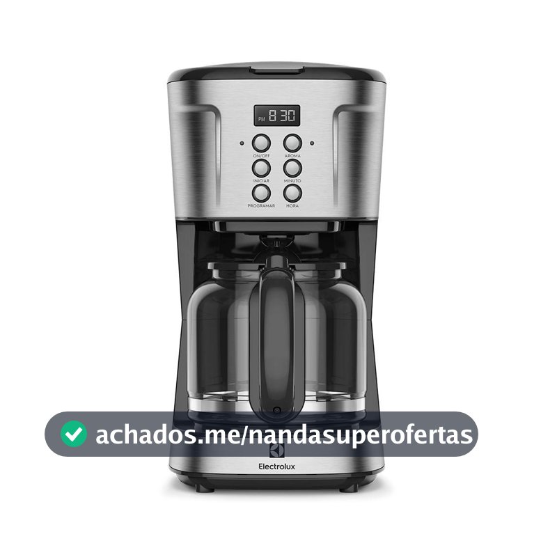 Cafeteira Elétrica Electrolux Digital 38 Xícaras Experience Programável com Timer Cor Inox (ECM30)