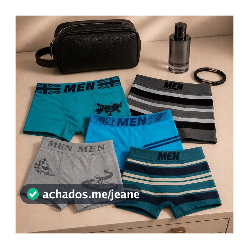 Cuecas Infantil Juvenil Box Boxer kit 3 ou 6 Peças Criança Bebê Masculino Tam 02 a 16 Anos
